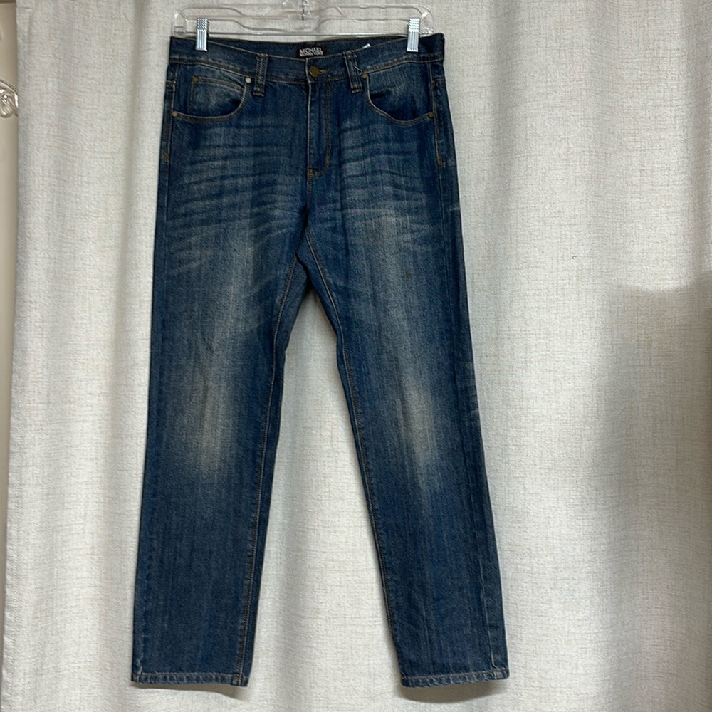 MICHAEL KORS MK designer classic 5 pocket blue denim jeans pants